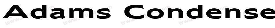 Adams Condensed Bold Italic字体转换